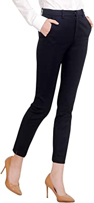 Women's Work Ankle Dress Pants Trousers Slacks