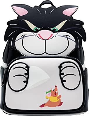 X LASR Exclusive Disney Cinderella Lucifer Cosplay Mini Backpack - Fashion Cosplay Disneybound Cute Backpacks, Black