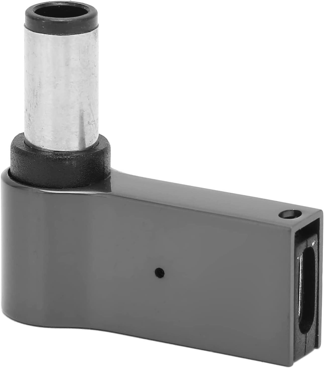         100W Type C USB C to DC Adapter, 90 Degree Angled Type C Female to DC Male Adapter PD Emulator Trigger for Dell Laptop, 7.4mm x 5.0mm x 0.6mm       