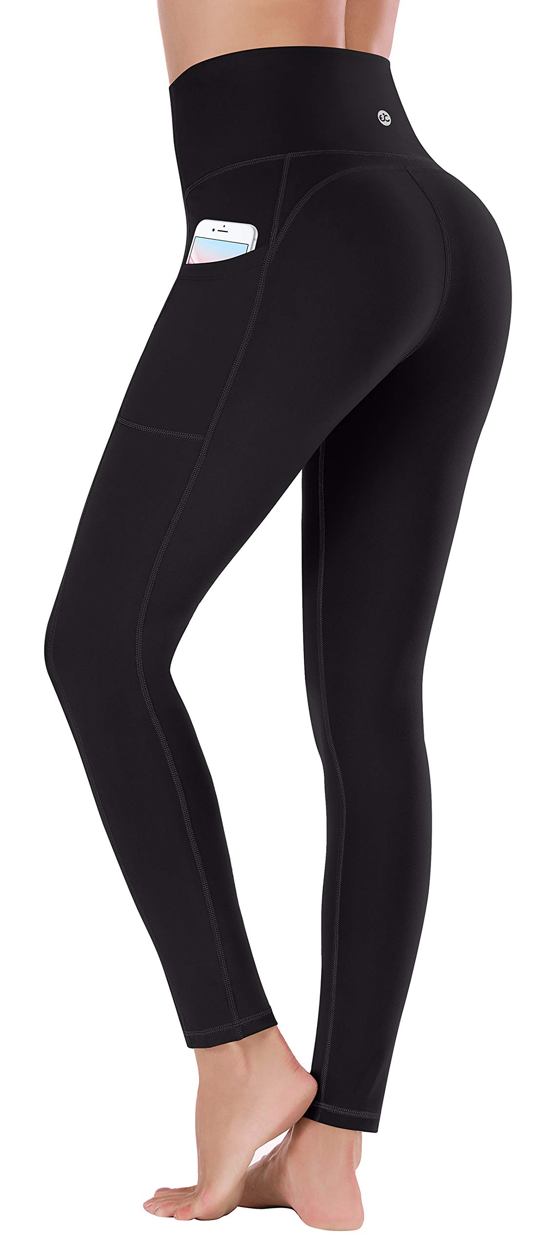 Women's Yoga Pants with Pockets - Leggings with Pockets, High Waist Tummy Control Non See-Through Workout Pants