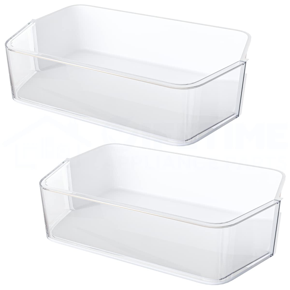 UPGRADED Lifetime Appliance (2 PCS) DA97-12650A Door Shelf Basket Bin (RIGHT Side) Compatible with Samsung Refrigerator - DA63-07104A, DA63-06963A | Fridge Shelf | Samsung Refrigerator Parts