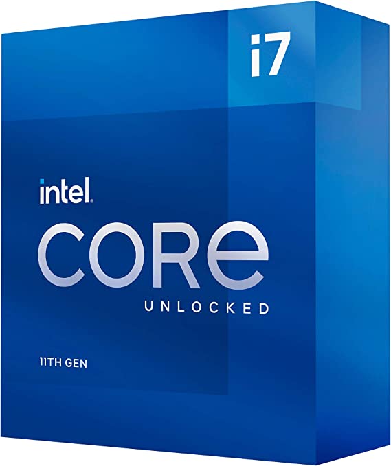 Intel® Core™ i7-11700K Desktop Processor 8 Cores up to 5.0 GHz Unlocked LGA1200 (Intel 500 Series & Select 400 Series Chipset) 125W