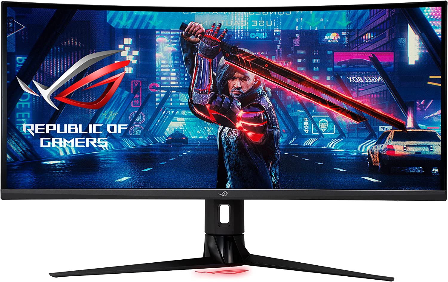         ASUS ROG Strix 34” Ultra-wide Gaming Monitor (XG349C) - UWQHD (3440 x 1440), 180Hz, 1ms, Extreme Low Motion Blur Sync, 135% sRGB, G-Sync Compatible, DisplayHDR 400, Eye Care, USB-C, DisplayPor