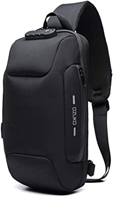 Sling Backpack USB Anti-Theft Men'S Chest Bag Casual Shoulder Bag