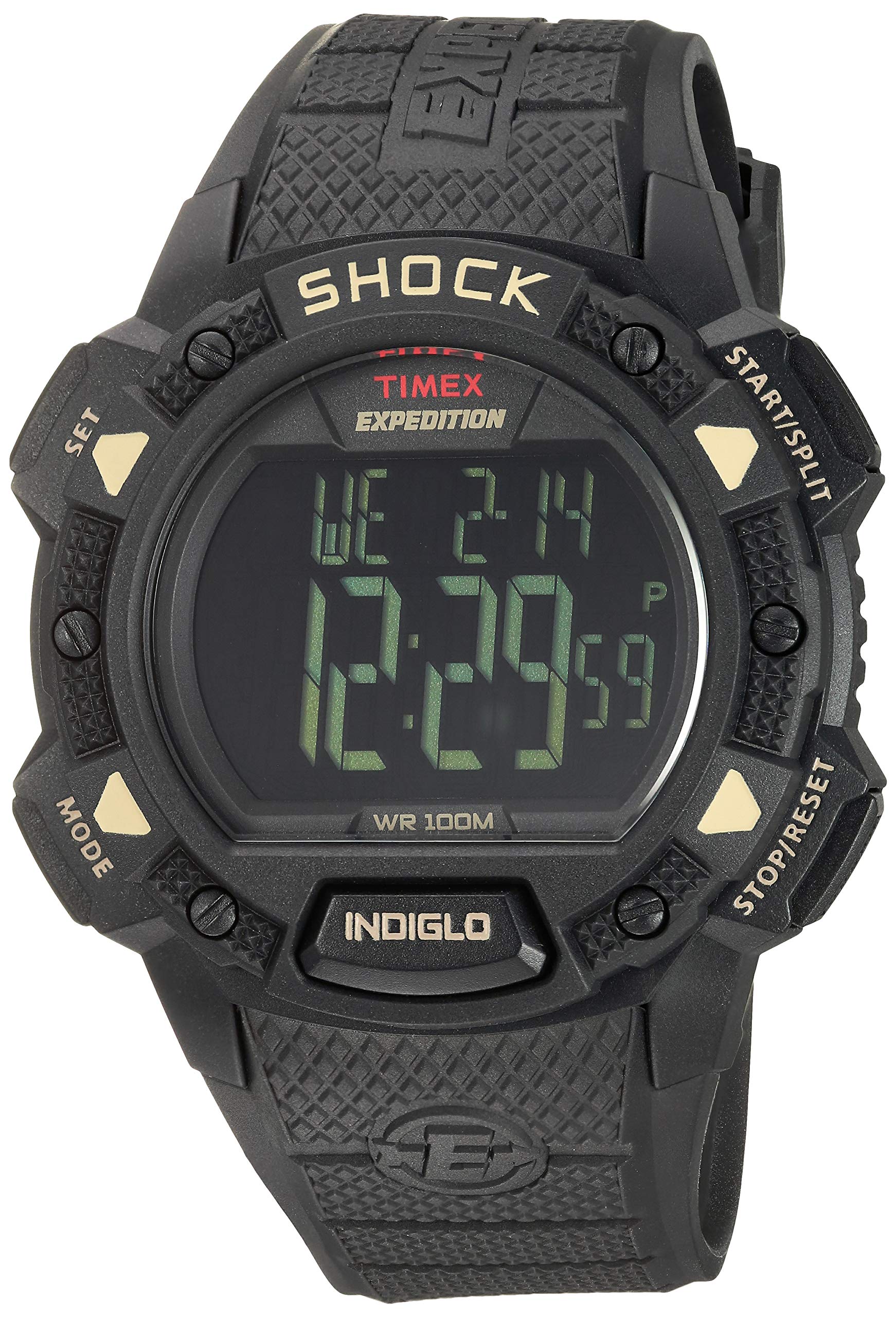 Men's Expedition Digital Shock CAT Resin Strap Watch