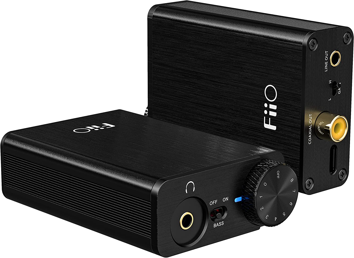         FiiO Headphone Amps Portable DAC USB Type-C coaxial 384kHz/32bit (E10K-TC Black)       
