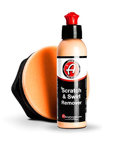 Adam’s Car Scratch & Swirl Remover Hand Correction System | Remove & Restore Paint Transfer, Minor Imperfections, & Oxidation | Paired with Orange Compound Correction Pad Applicator (4oz)
