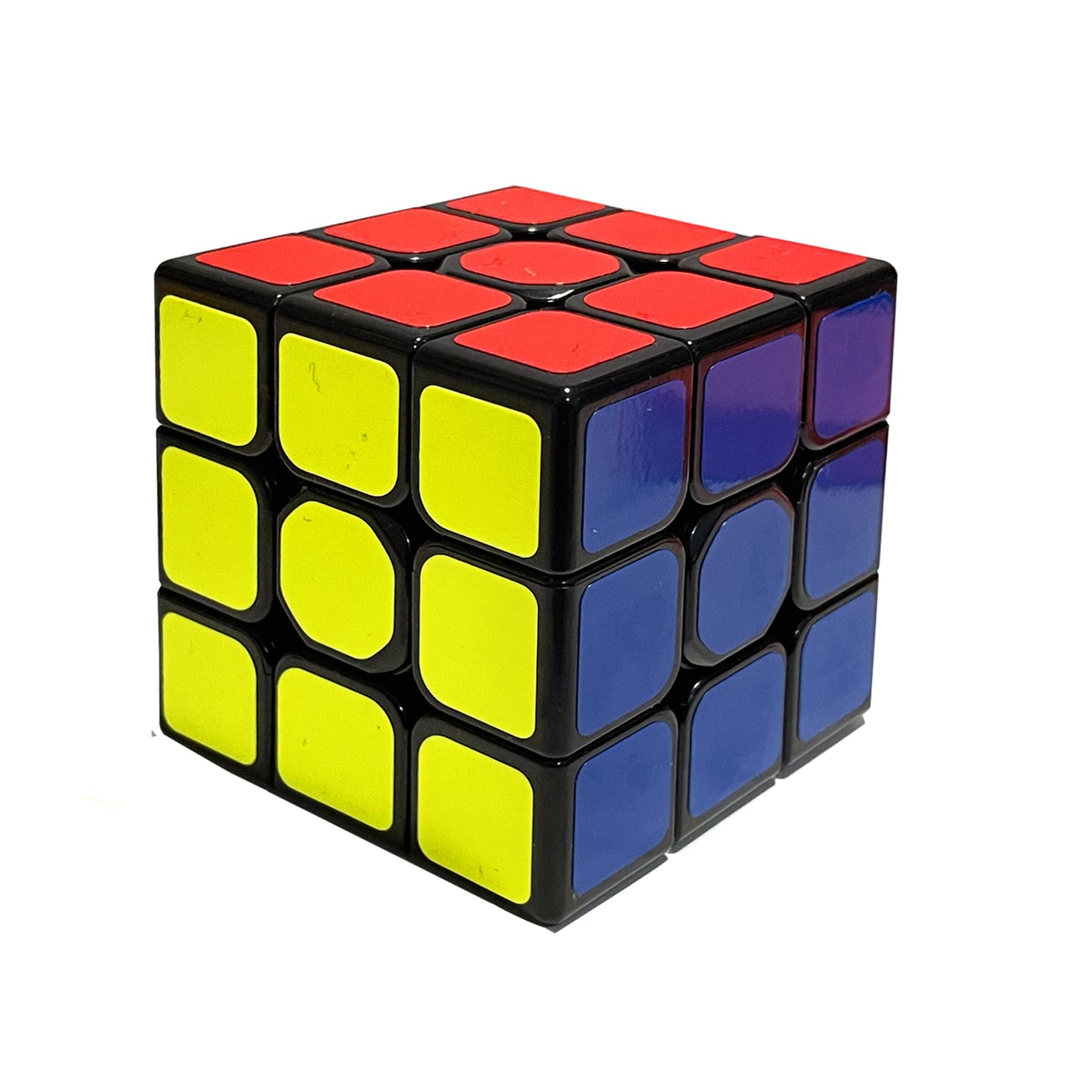 Classic Magic Cube 2.2" Puzzle 3x3 Smart Cube Educational Game Brain Teaser (1 PC Black Cube)