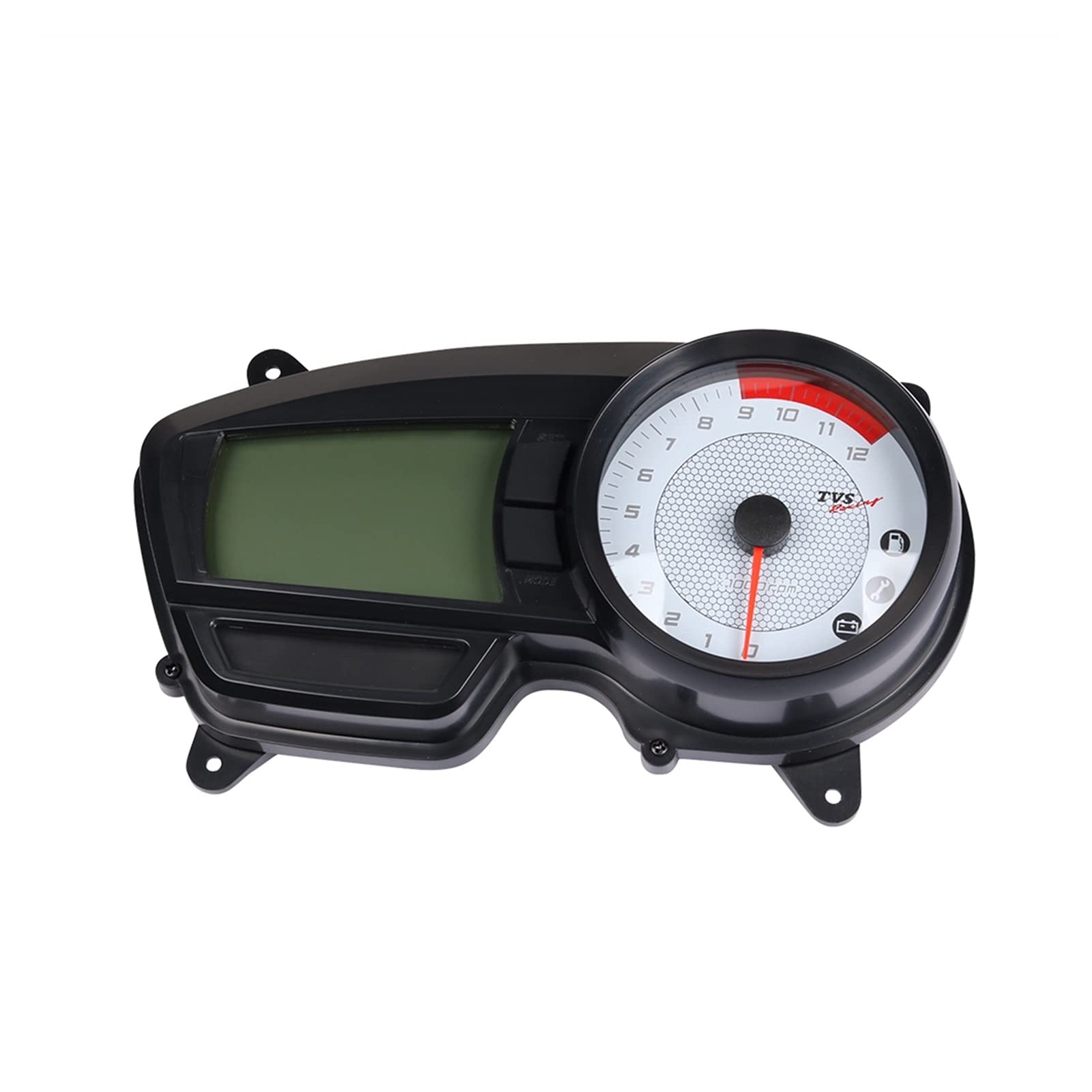 12V Motorcycle Digital Odometer Indicator Instrument Tachometer Clock Fuel Speed Meter for TVS Apache RTR 160 CC 180
