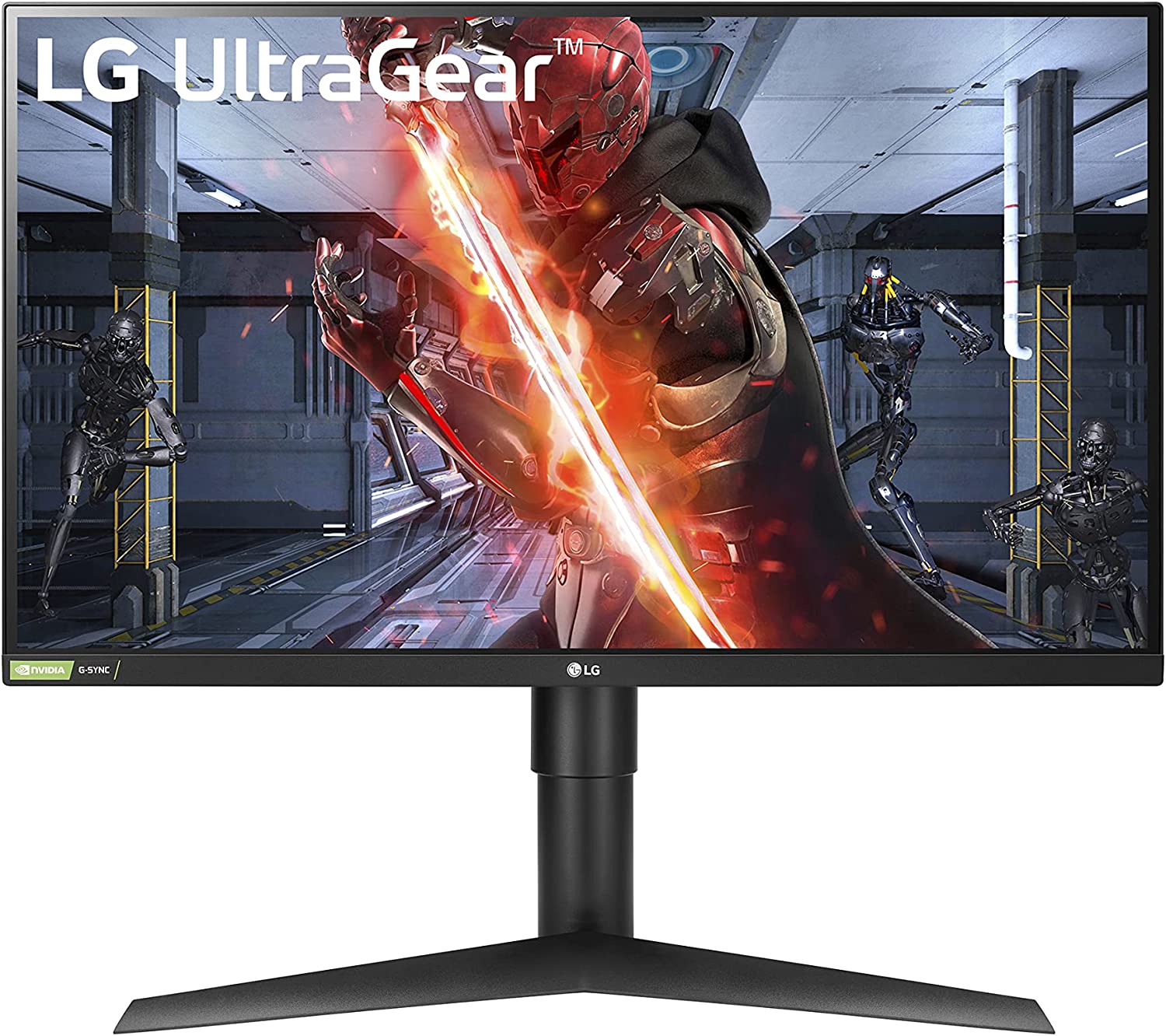         LG UltraGear QHD 27-Inch Gaming Monitor 27GL83A-B - IPS 1ms (GtG), with HDR 10 Compatibility, NVIDIA G-SYNC, and AMD FreeSync, 144Hz, Black       