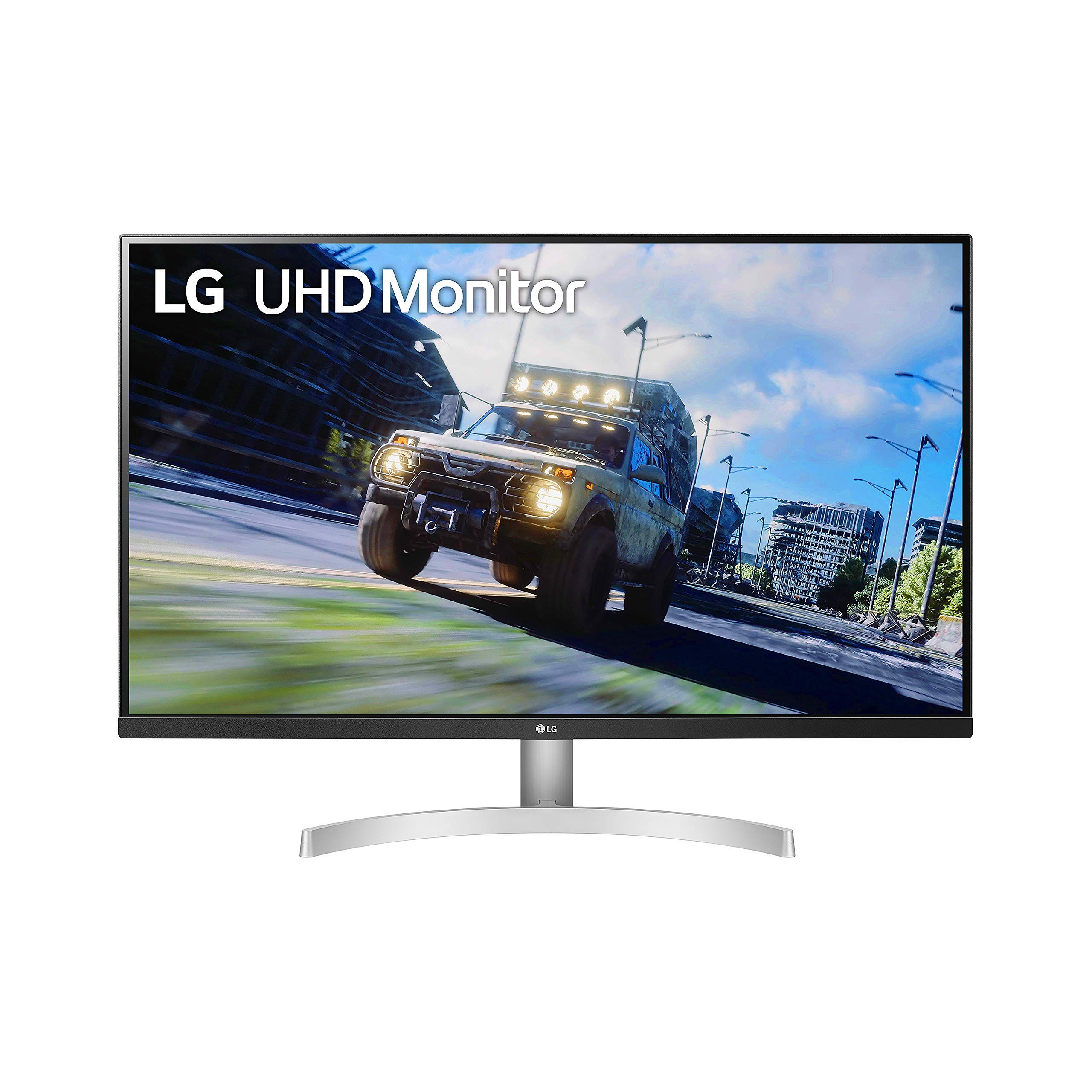LG 32UN500-W 32 Inch UHD (3840 x 2160) VA Display with AMD FreeSync, DCI-P3 90% Color Gamut, HDR10 Compatibility, and 3-Side Virtually Borderless Design (Renewed)
