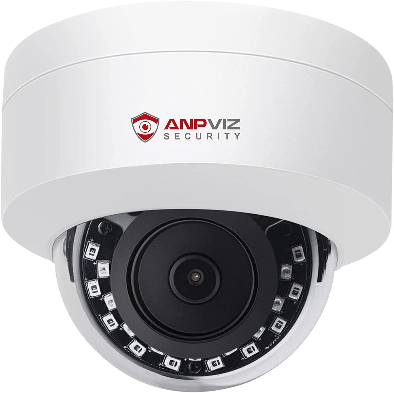 Anpviz 5MP PoE IP Dome Camera with Microphone, Audio, IP Security Camera Outdoor, Night Vision 98ft, Weatherproof IP66, Indoor Wide Angle 2.8mm #IPC-D250W-S