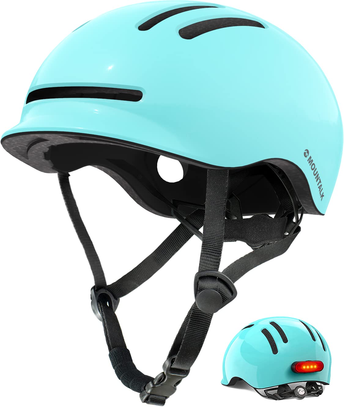 Bike Helmets for Adults Men Women,Mens/Womens Bicycle Helmet with Magnetic Light,Youth Boys/Girls Helmet, Kids Helmets for 6 Years+