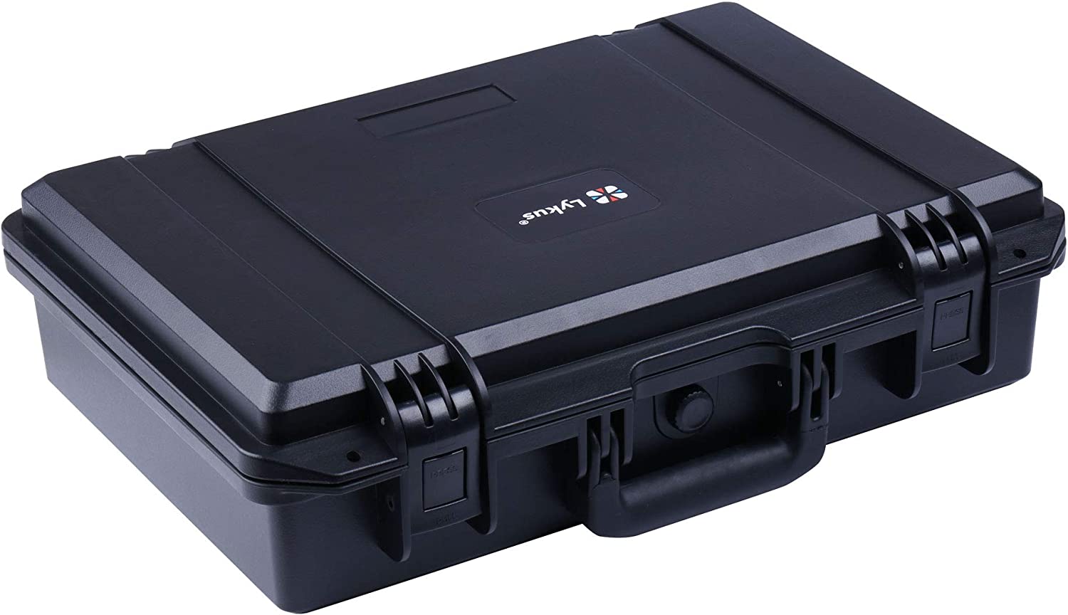         Lykus HC-4410 Waterproof Hard Case with Customizable Foam Insert, Interior Size 17.32x11.42x4.72 in, Suitable for Pistol, Laptop, Small Drone, Microphone, Action Camera, and More       