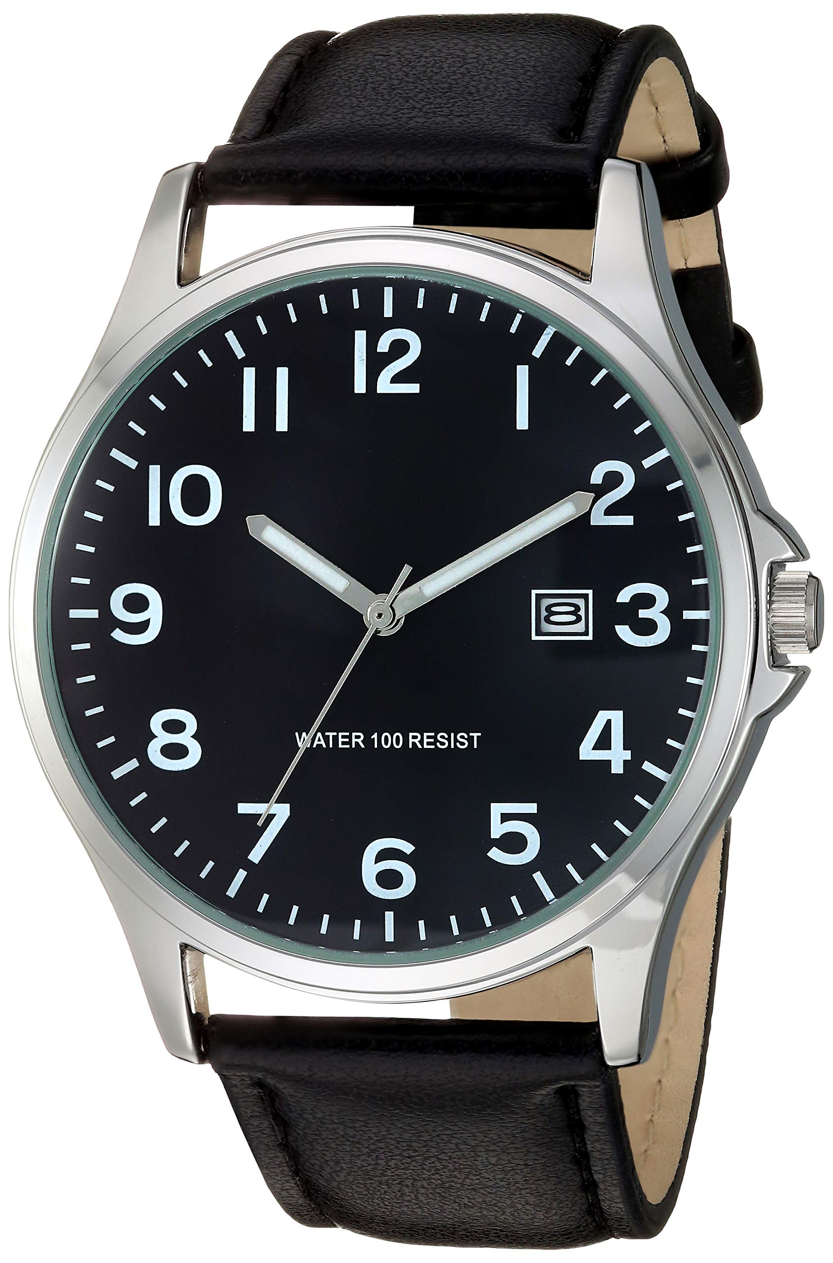Men's Easy to Read Strap Watch