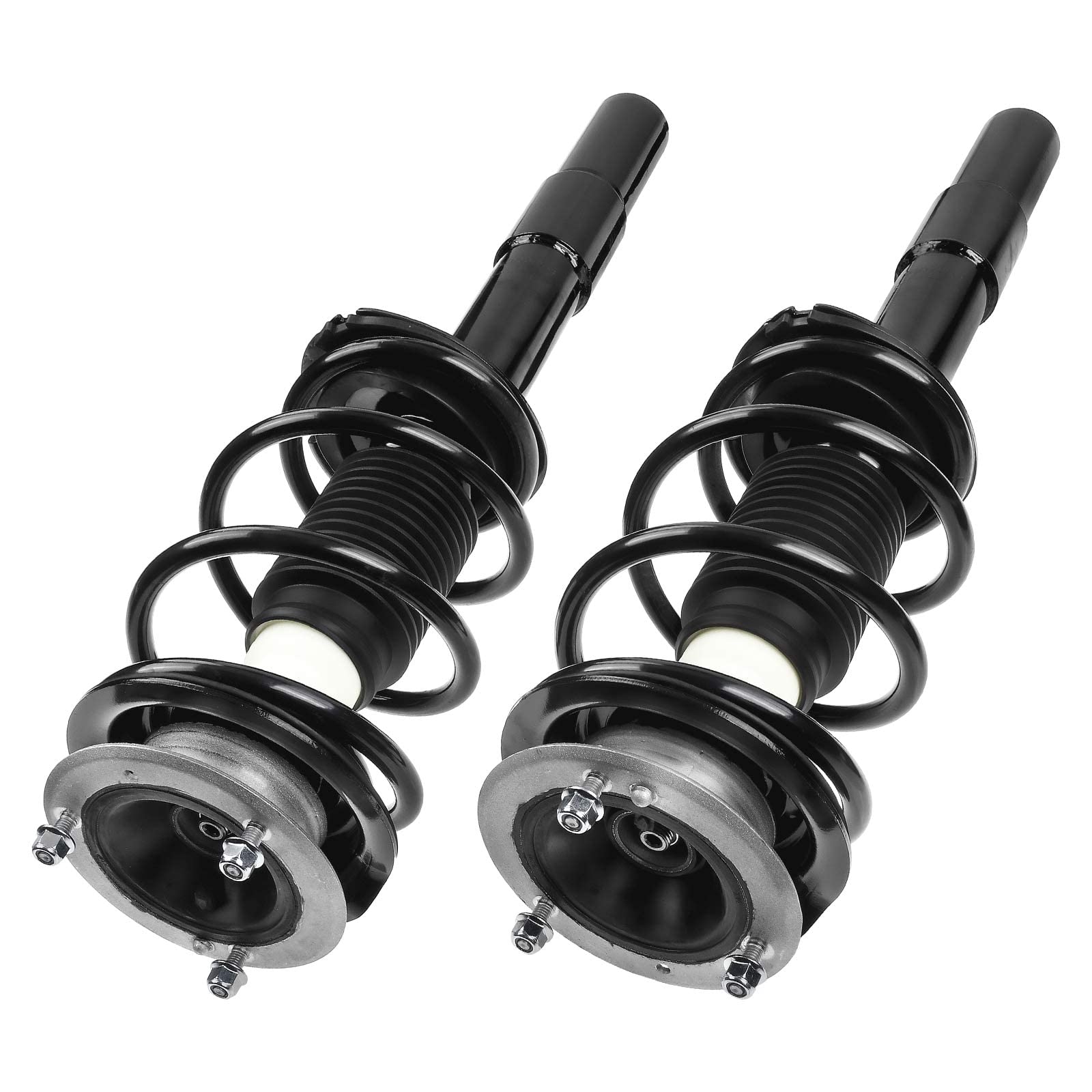 A-Premium Front Pair (2) Complete Strut & Coil Spring Assembly Compatible with BMW E60 525i 2004-2007, 528i 2008-2010, 530i 2004-2007, 535i 2008-2010, w/o Sport Suspension, Driver and Passenger Side