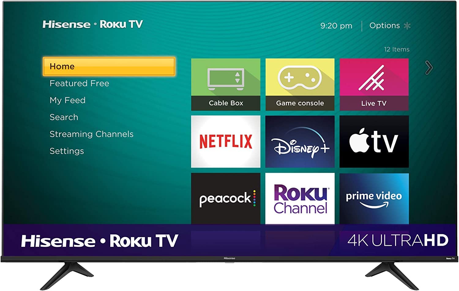 Hisense 50-Inch Class R6 Series Dolby Vision HDR 4K UHD Roku Smart TV with Alexa Compatibility (50R6G, 2021 Model)