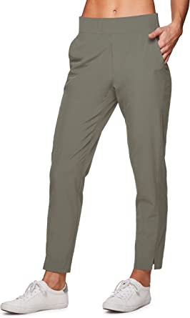          RBX Active Women's Relaxed Fit Lightweight Quick Drying Stretch Woven Pants with Pockets        