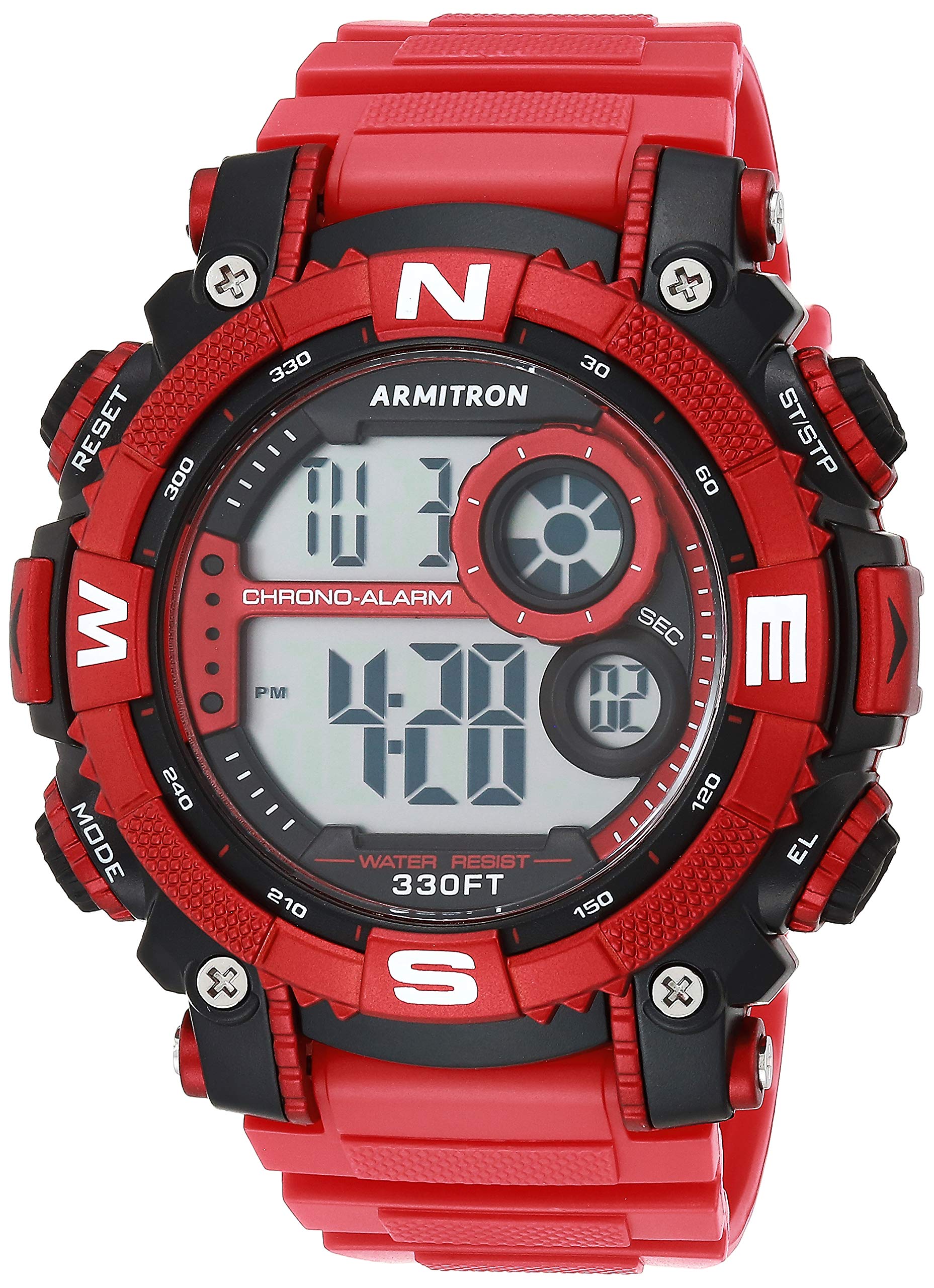 Men's Digital Chronograph Resin Strap Watch, 40/8284