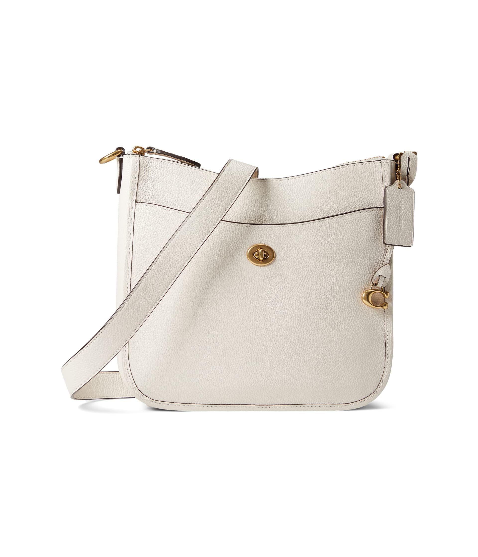 Polished Pebble Leather Chaise Crossbody