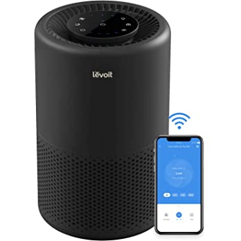          LEVOIT Air Purifiers for Home Large Room, Smart WiFi Alexa Control, H13 True HEPA Filter, Removes 99.97% of Pollutants, Covers up to 915 Sq.Foot, 24dB Quiet Cleaner for Bedroom, Core 200S, Bl