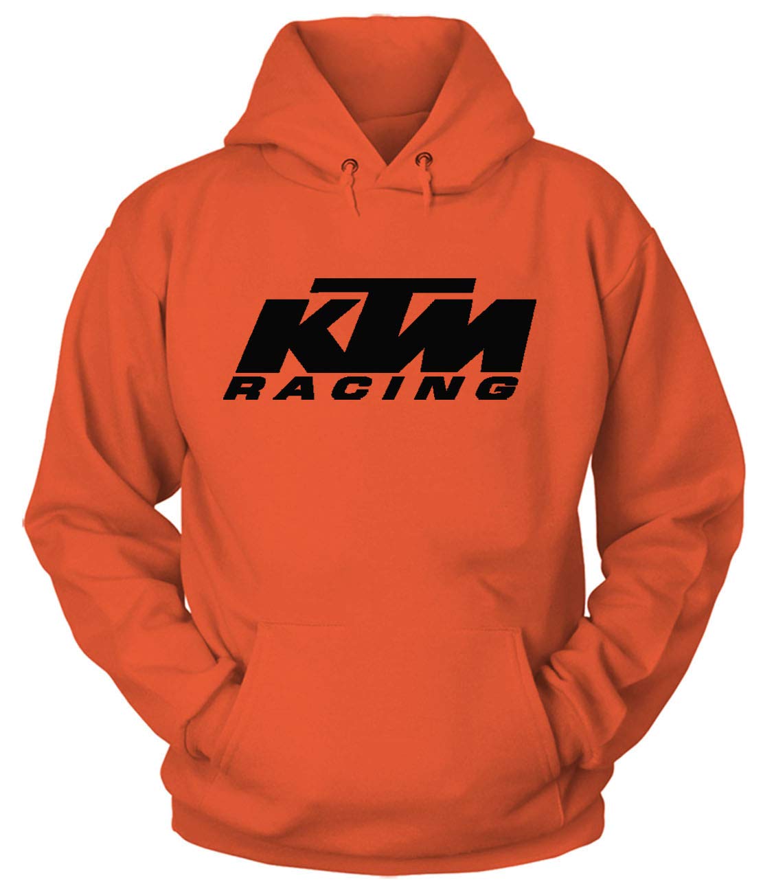 KTM racing 'Black Print Logo' Orange Hoodie - Unisex Orange Hoodie