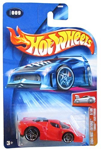 Hot Wheels 'Tooned Enzo Ferrari First Edition 2004 #009 #9 RED FE 9/100 1:64 Scale by Hot Wheels
