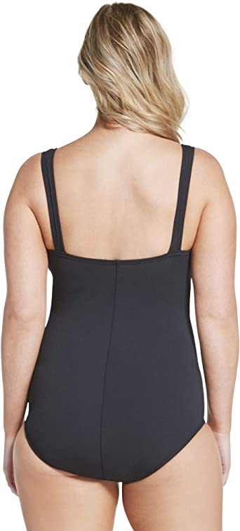          Speedo Women's Swimsuit One Piece Endurance+ Shirred Tank Moderate Cut        