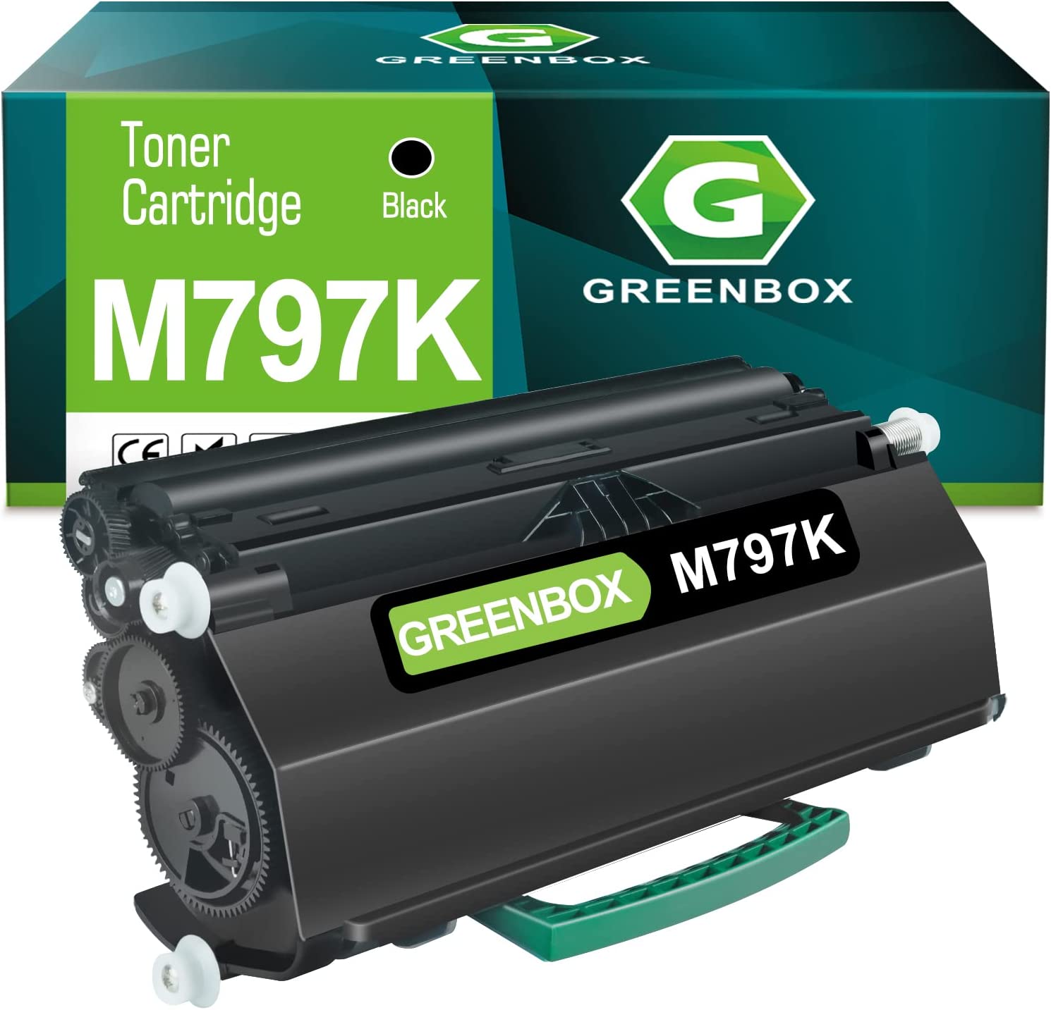         GREENBOX Remanufactured M797K Toner Cartridge Replacement for Dell M797K for 2230D 2230 Printers (1 Pack, Black, High Yield 3,500 Pages)       