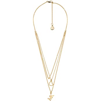         Michael Kors Women's Fashion Gold Brass Multi-Strand Necklace (Model: MKJ7804710)        