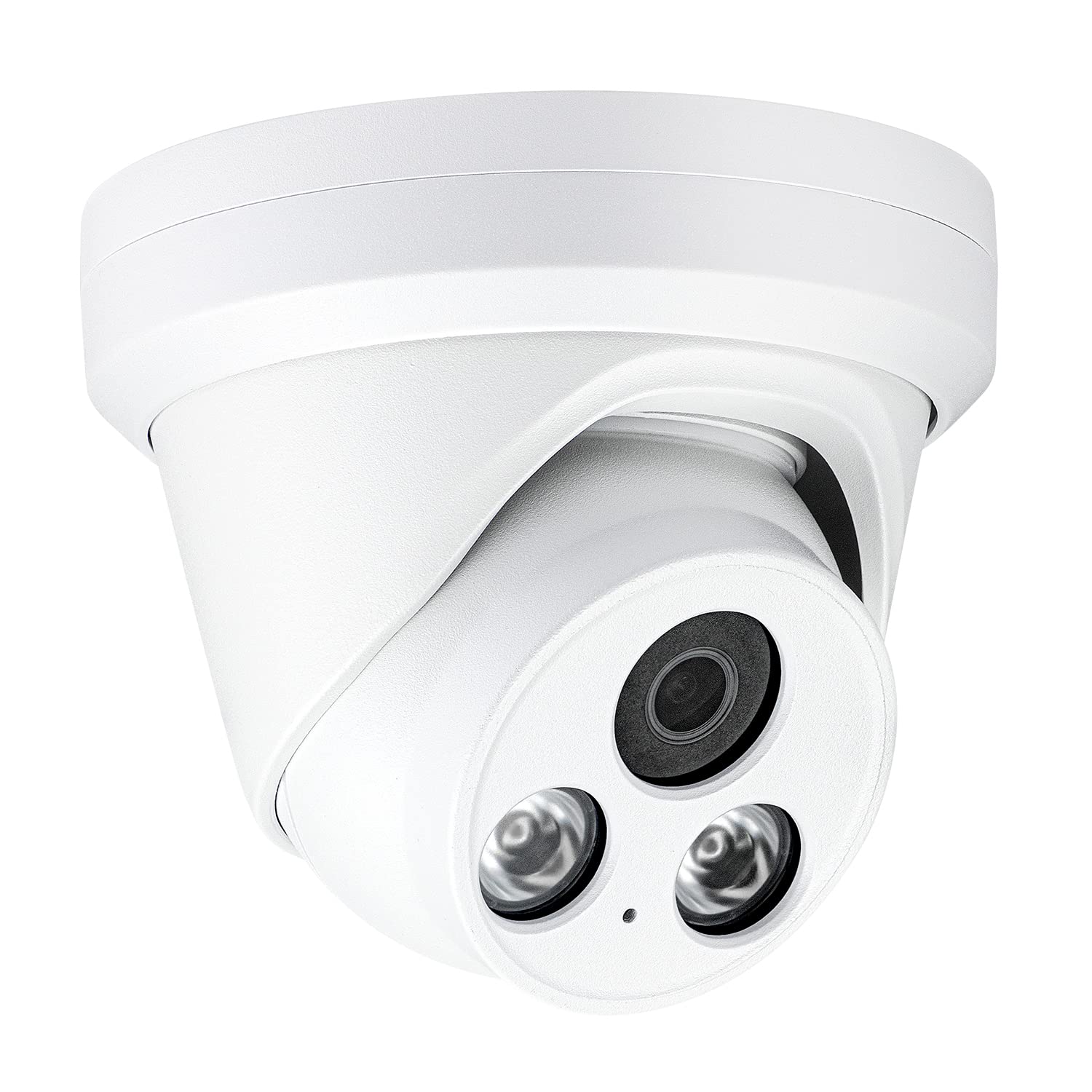 5MP Full Color PoE Outdoor IP Compatible with Hikvision Turret Camera 2.8mm Lens 98.4ft Color Night Vision Built in Mic/Audio Motion Detection IP67 Waterproof