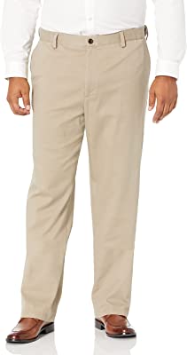 Men's Classic Fit Easy Khaki Pants (Regular and Big & Tall)