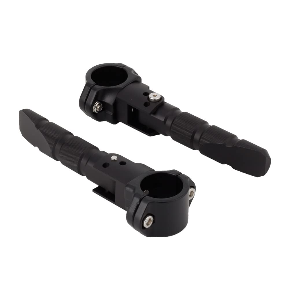 For Bajaj Pulsar NS160 / 160 NS / NS200 / 200 NS / RS200 ALL 22mm 25mm 27mm 32mm Universal Highway Footrest 360 Rotatable 7/8 1 1.25 Inch Crash Bar Foot Pegs Rests (black)