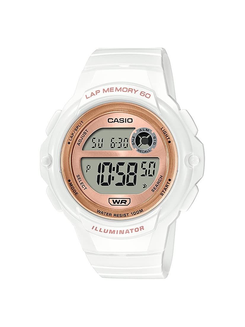 Illuminator Lap Memory 60 5-Year Battery Women's Digital Sports Watch Model: LWS-1200H-7A2V