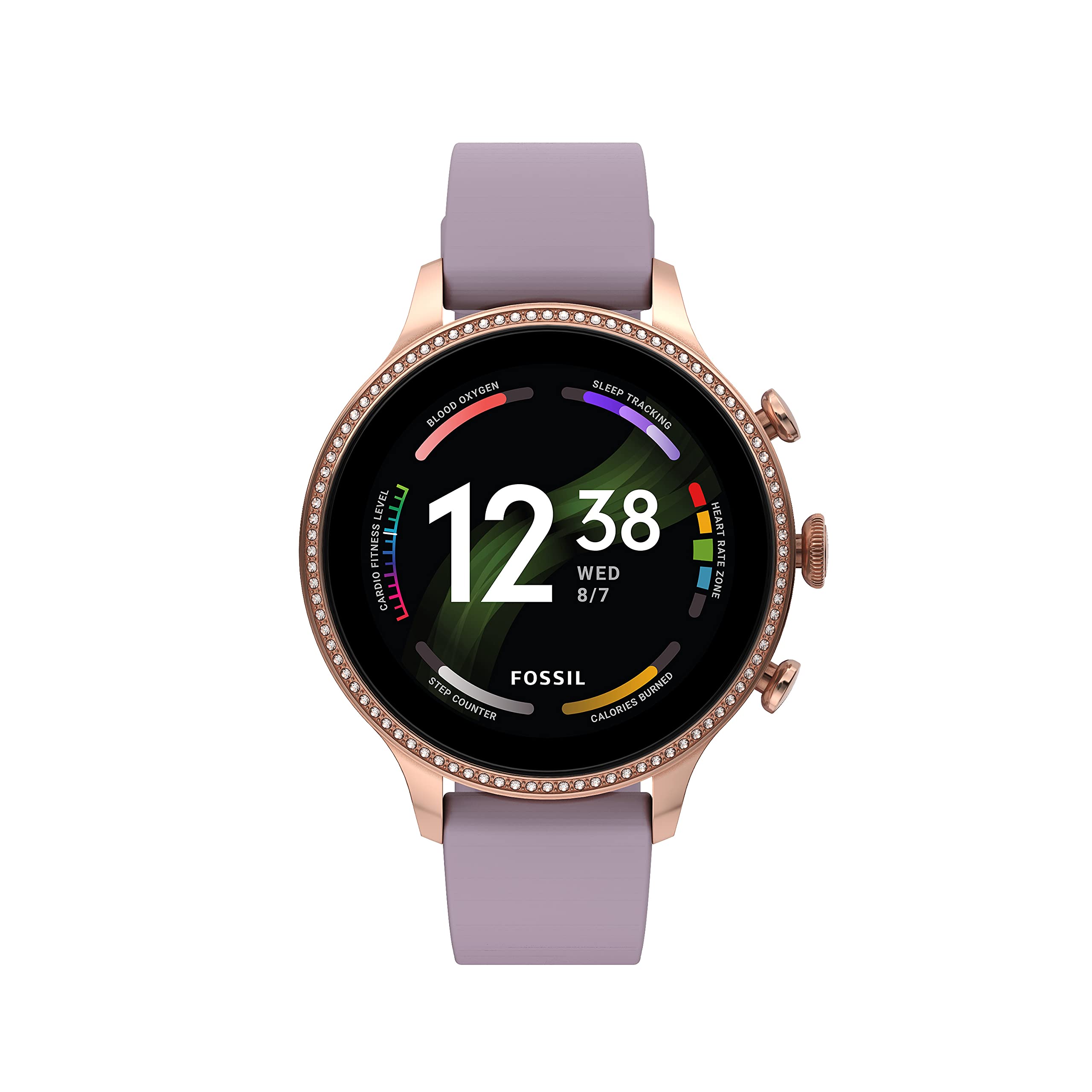 Fossil Gen 6 42mm Touchscreen Smartwatch with Alexa Built-In, Heart Rate, Blood Oxygen, Activity Tracking, GPS, Speaker, Smartphone Notifications