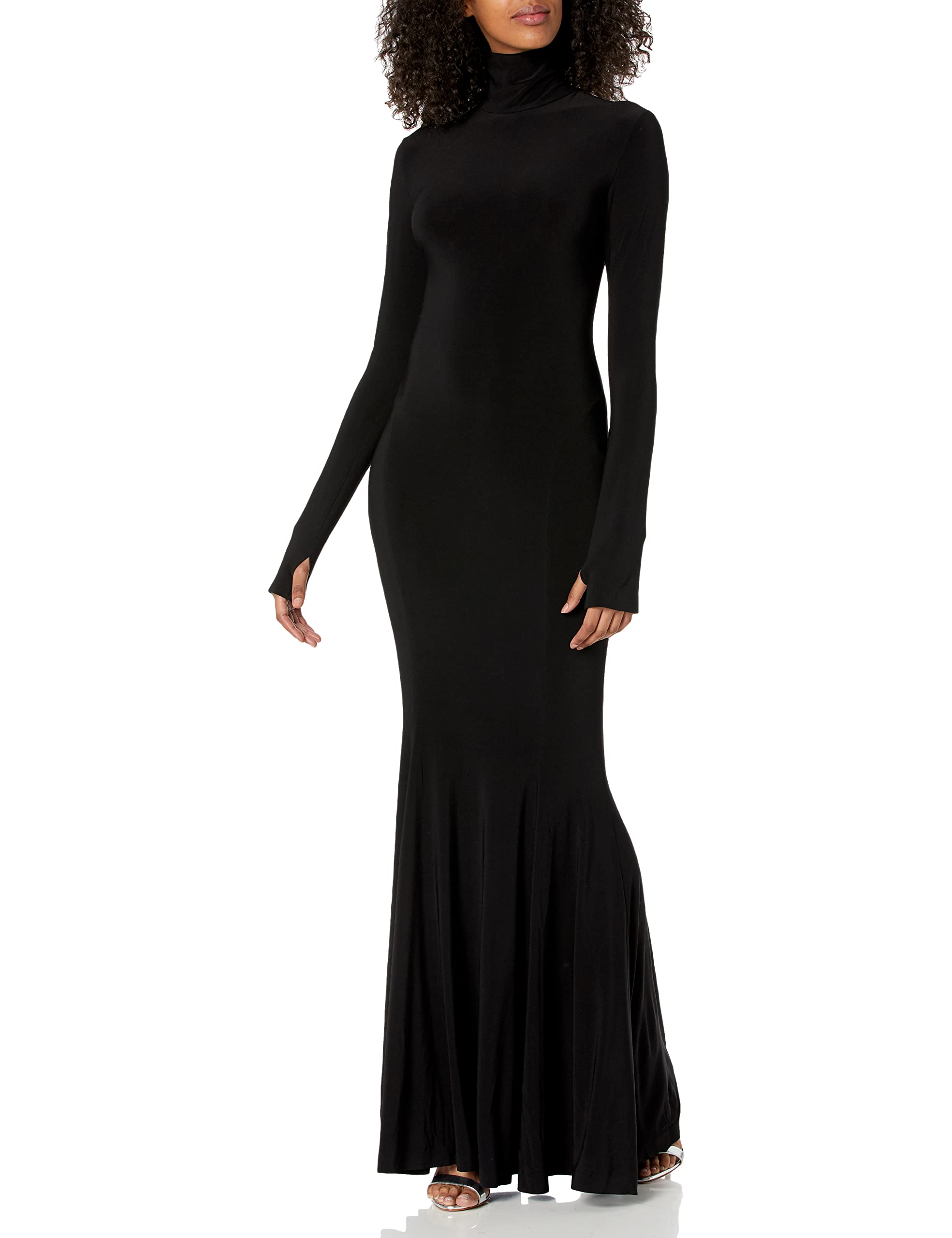 Women's Long Sleeve Turtle X Mermaid Fishtail Gown