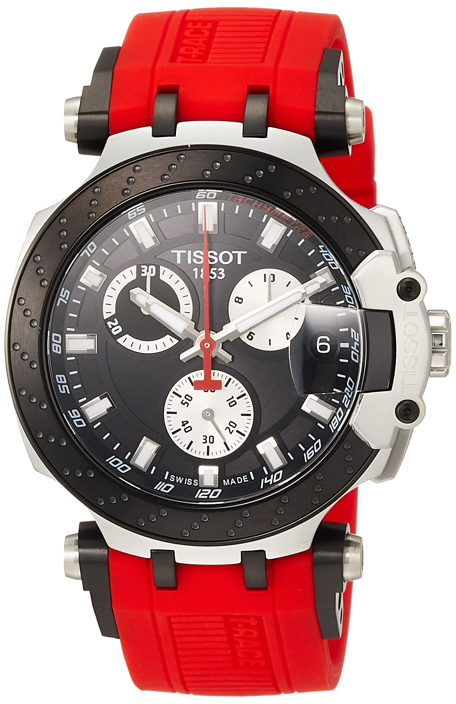 Men's T-Race Chrono Quartz Stainless Steel Casual Watch Red T1154172705100