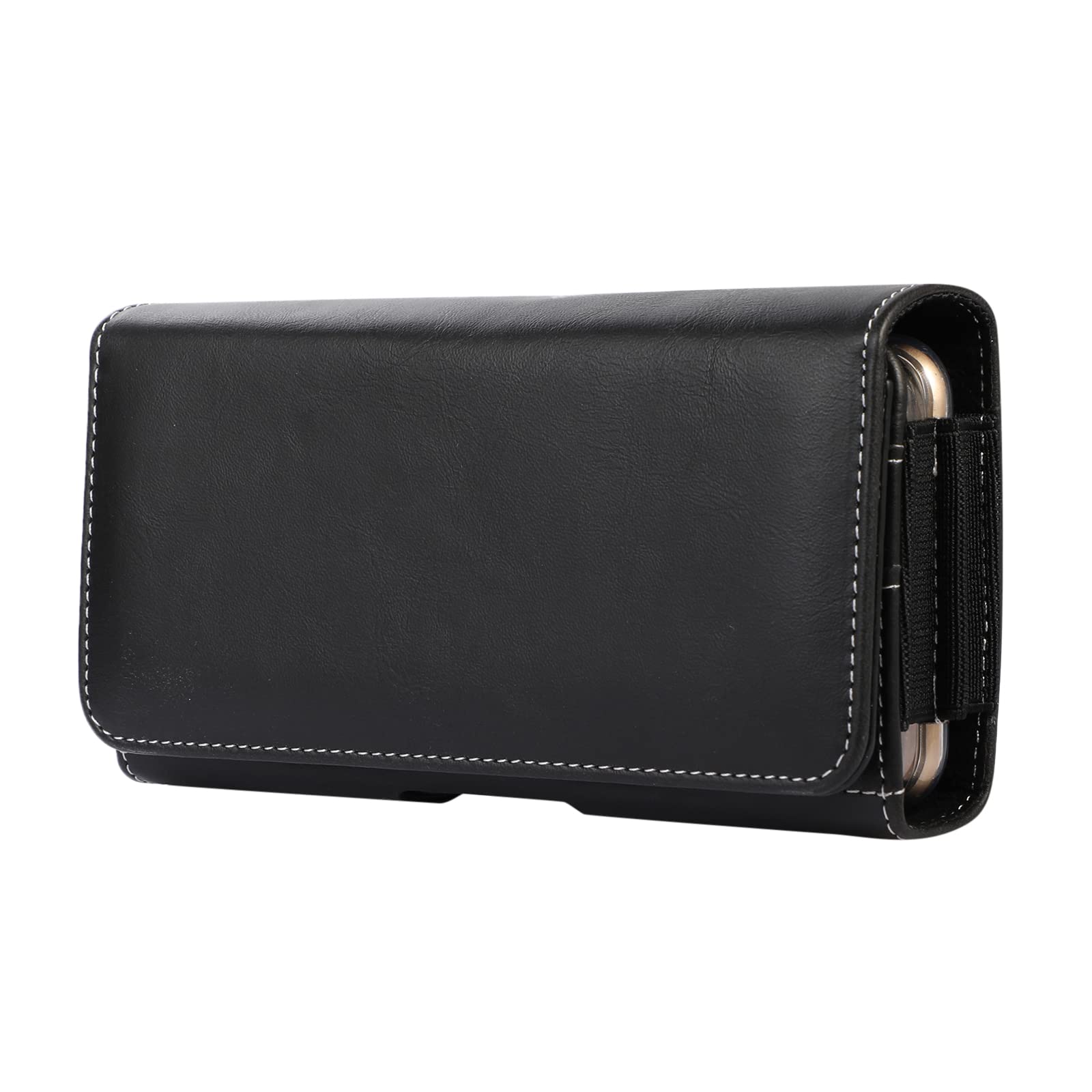 Dual Cell Phone Holster Holder Pouch Belt Clip Loop Case for Samsung Galaxy S21 FE Note 20 S22 Ultra S20 Plus A52 A51 /iPhone 11 13 Pro Max /OnePlus 9 8 Google Pixel 6 Sony Xperia 5 III BLU J6 (Black)