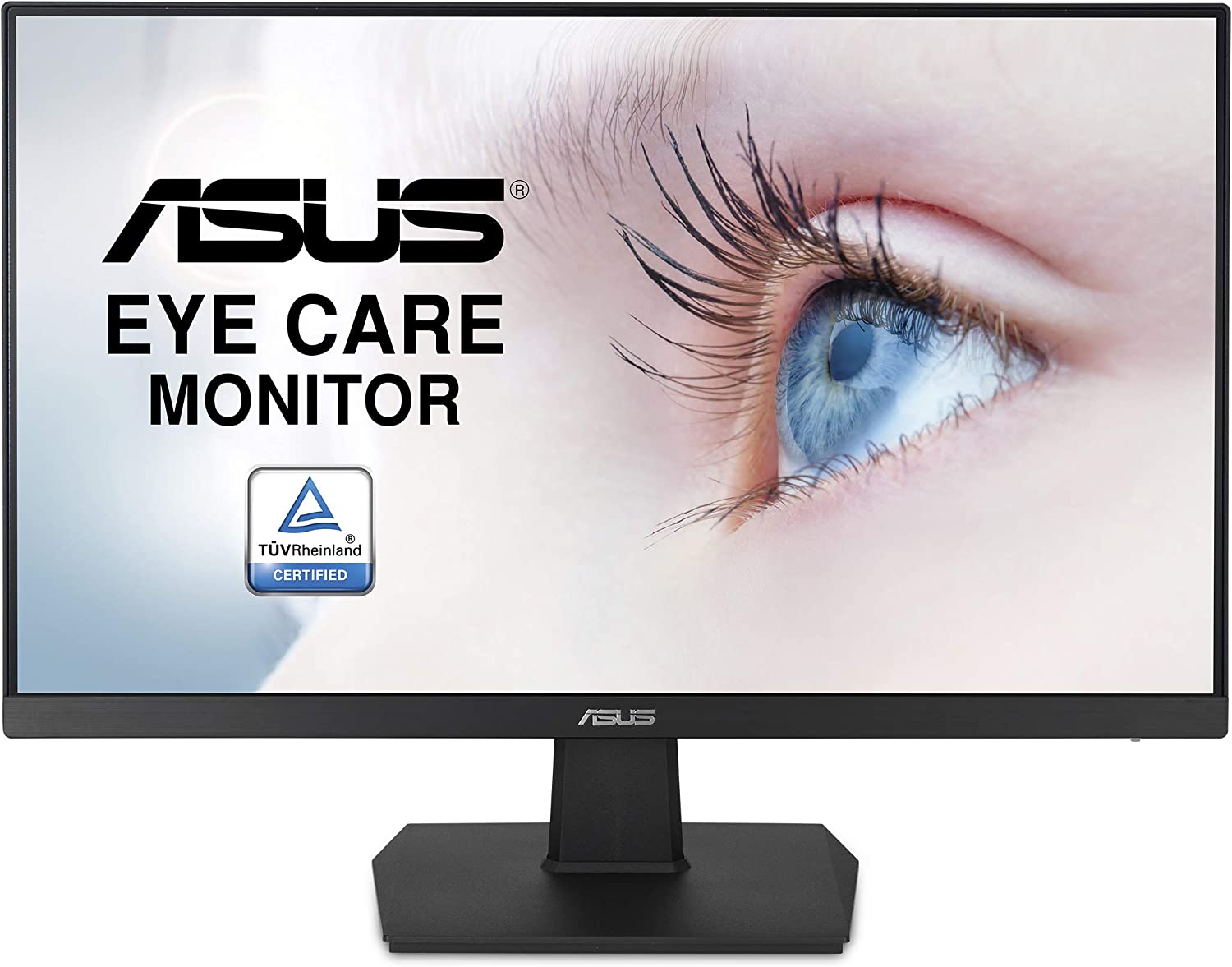         ASUS VA24EHE 23.8” Monitor 75Hz Full HD (1920x1080) IPS Eye Care HDMI D-Sub DVI-D       
