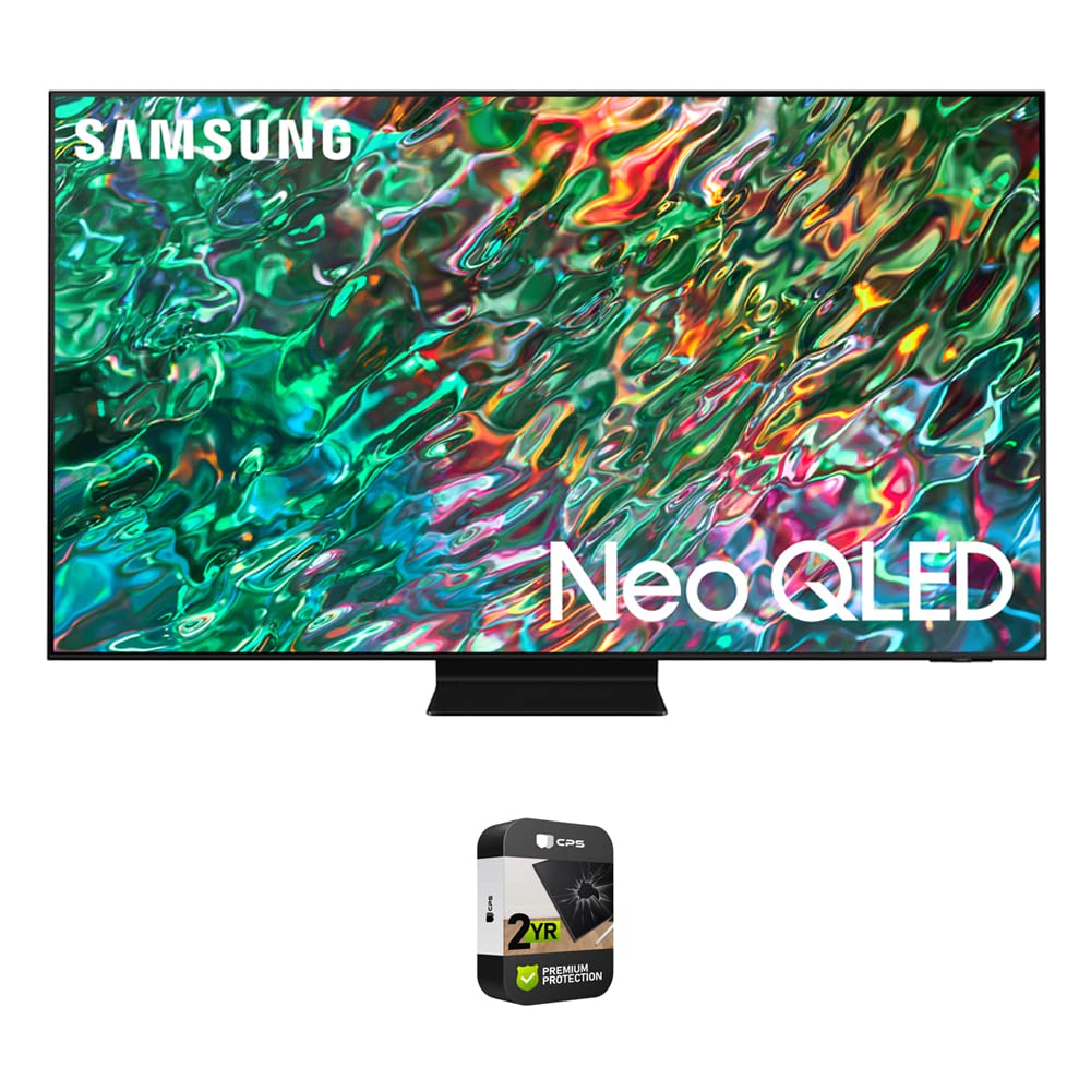 SAMSUNG QN65QN90BA 65 inch Class Neo QLED 4K Smart TV 2022 Bundle with Premium 2 YR CPS Enhanced Protection Pack