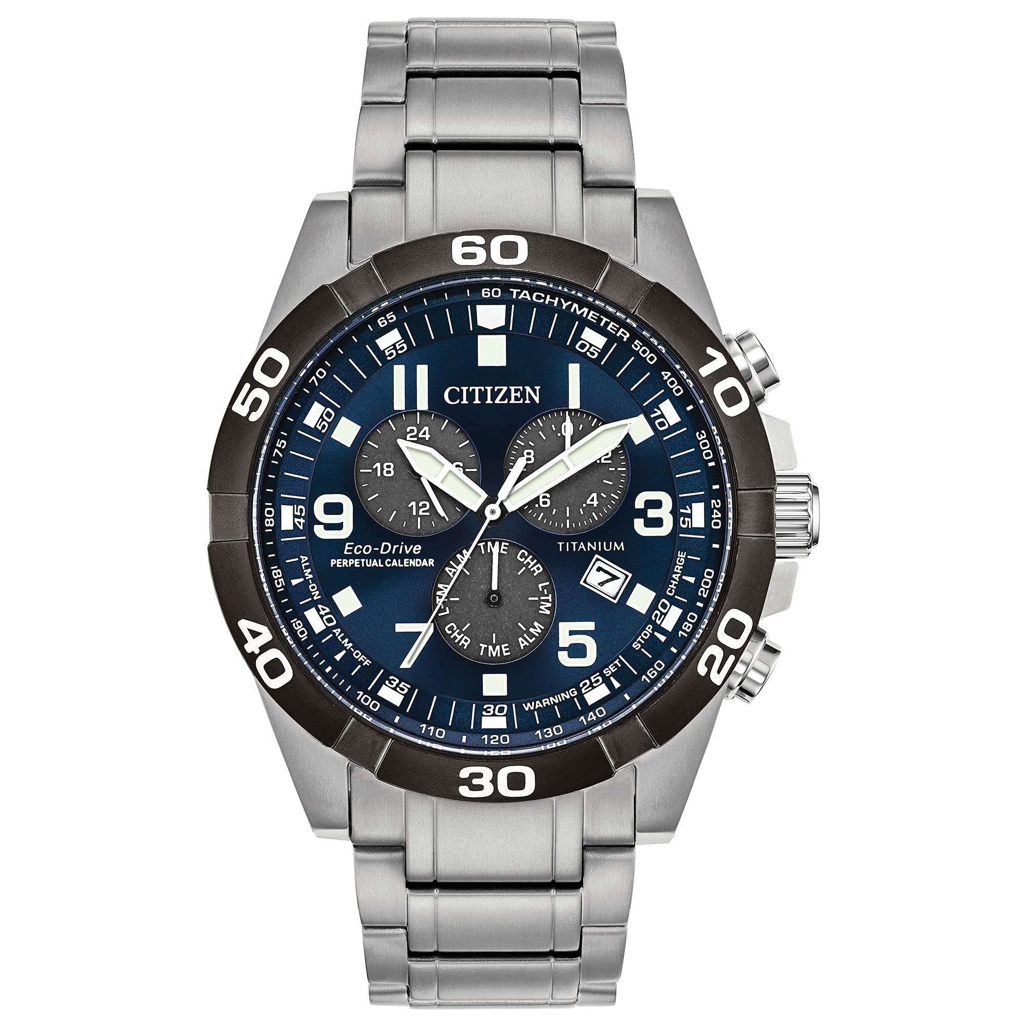 Men's Eco-Drive Sport Casual Brycen Chronograph, Super Titanium