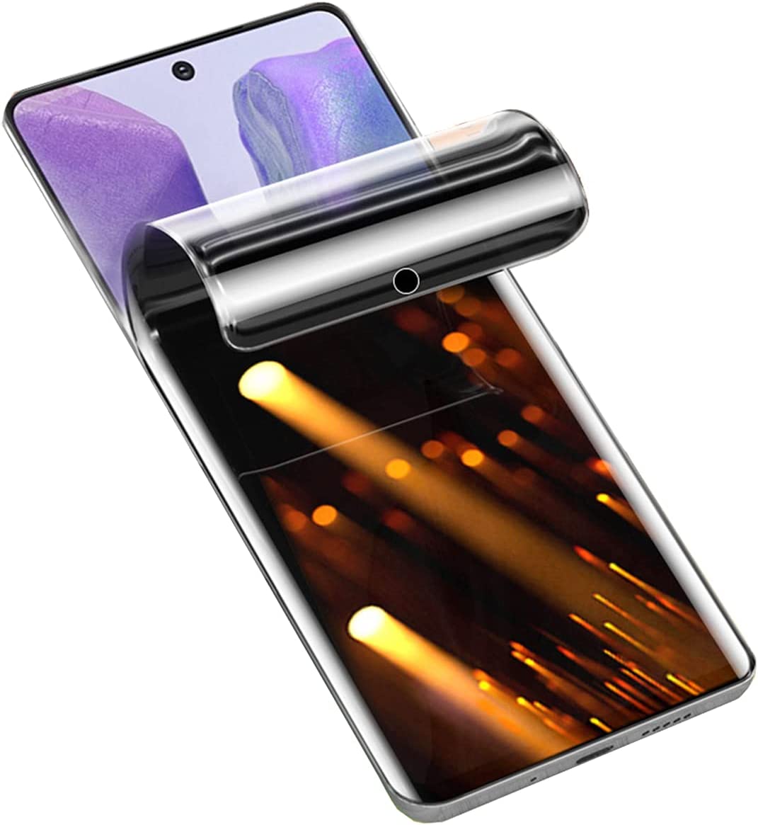         soliocial 【2 Pack】 Hydrogel Film Privacy Screen Protector Compatible with Samsung Galaxy Note 20 Ultra / Note20 Ultra 5G, 【Full Coverage】 Anti-Spy Soft TPU Protective Film (Not Tempered Film) 