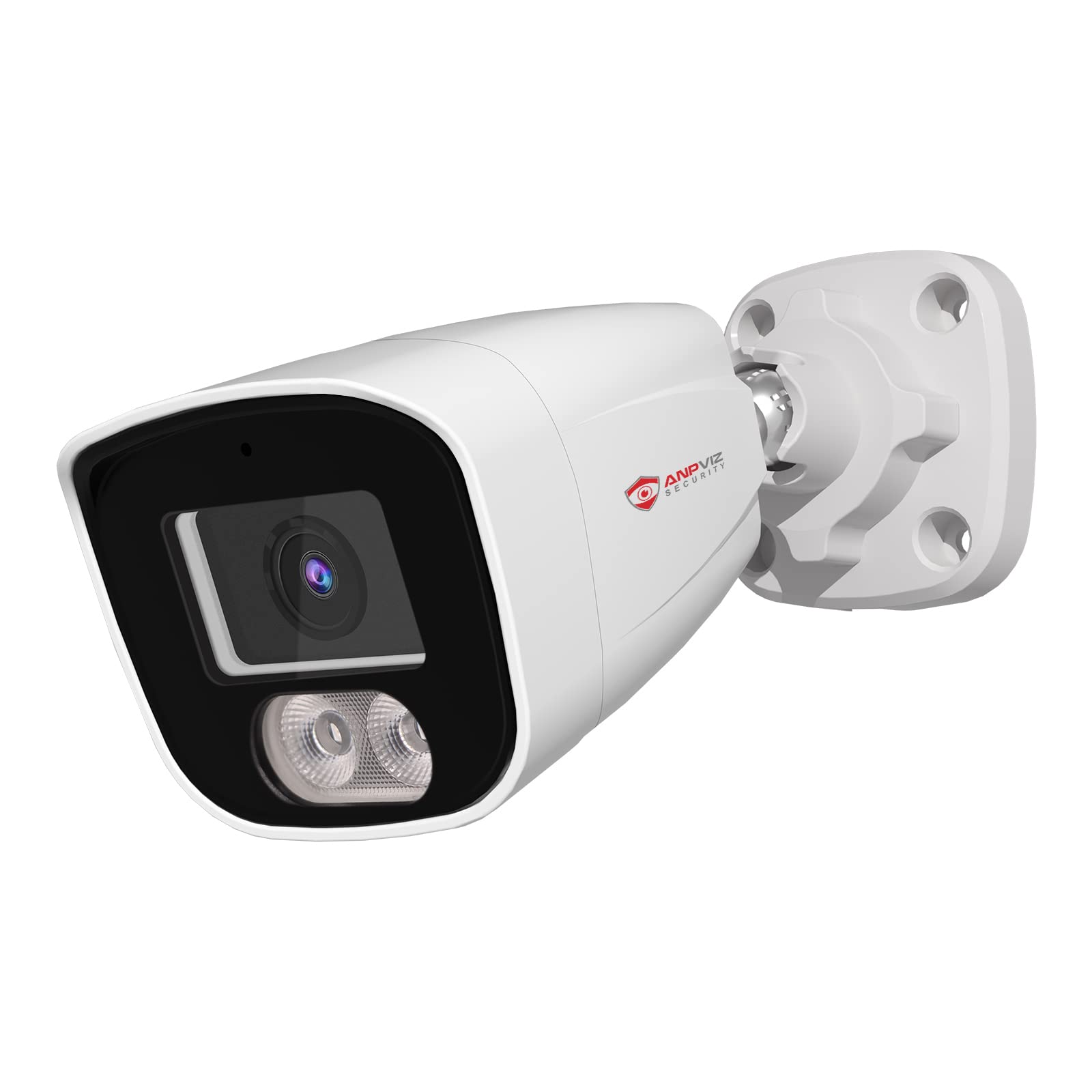 Anpviz 4MP PoE IP Bullet Camera with Microphone/Audio, IP Security Camera Outdoor Indoor, Night Vision 65ft, Waterproof IP66, 108° Wide Angle 2.8mm Lens, 24/7 Recording #IPC-B840W
