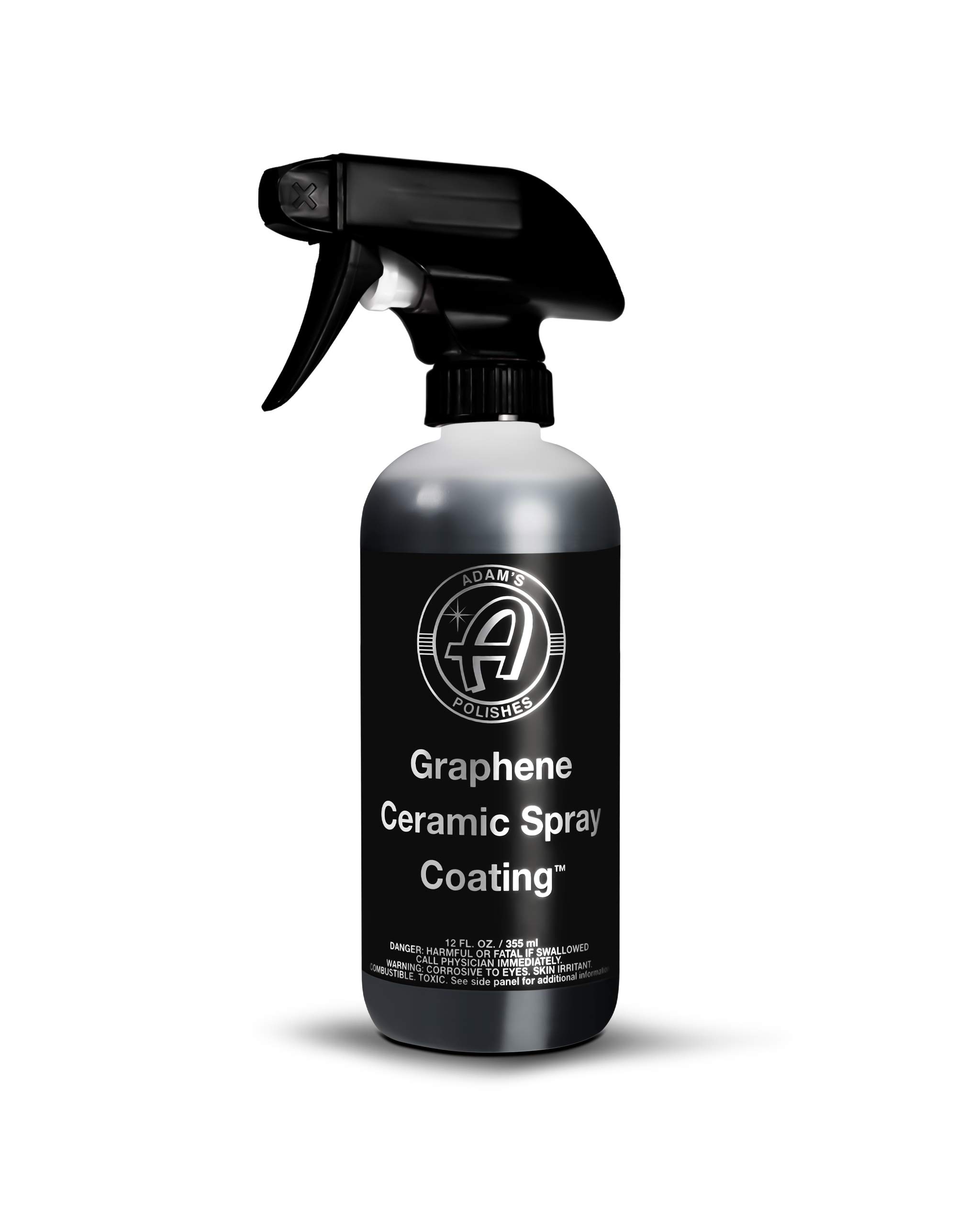 Adam’s UV Graphene Ceramic Spray Coating – A True Graphene Spray W/ UV Tracer Technology - Easy-To-Use & Stronger Than Car Wax Polish or Top Coat Polymer Paint Sealant For Car, Boat, RV, Truck