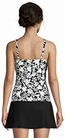          Lands' End Women's Wrap Underwire Tankini Top Swimsuit        