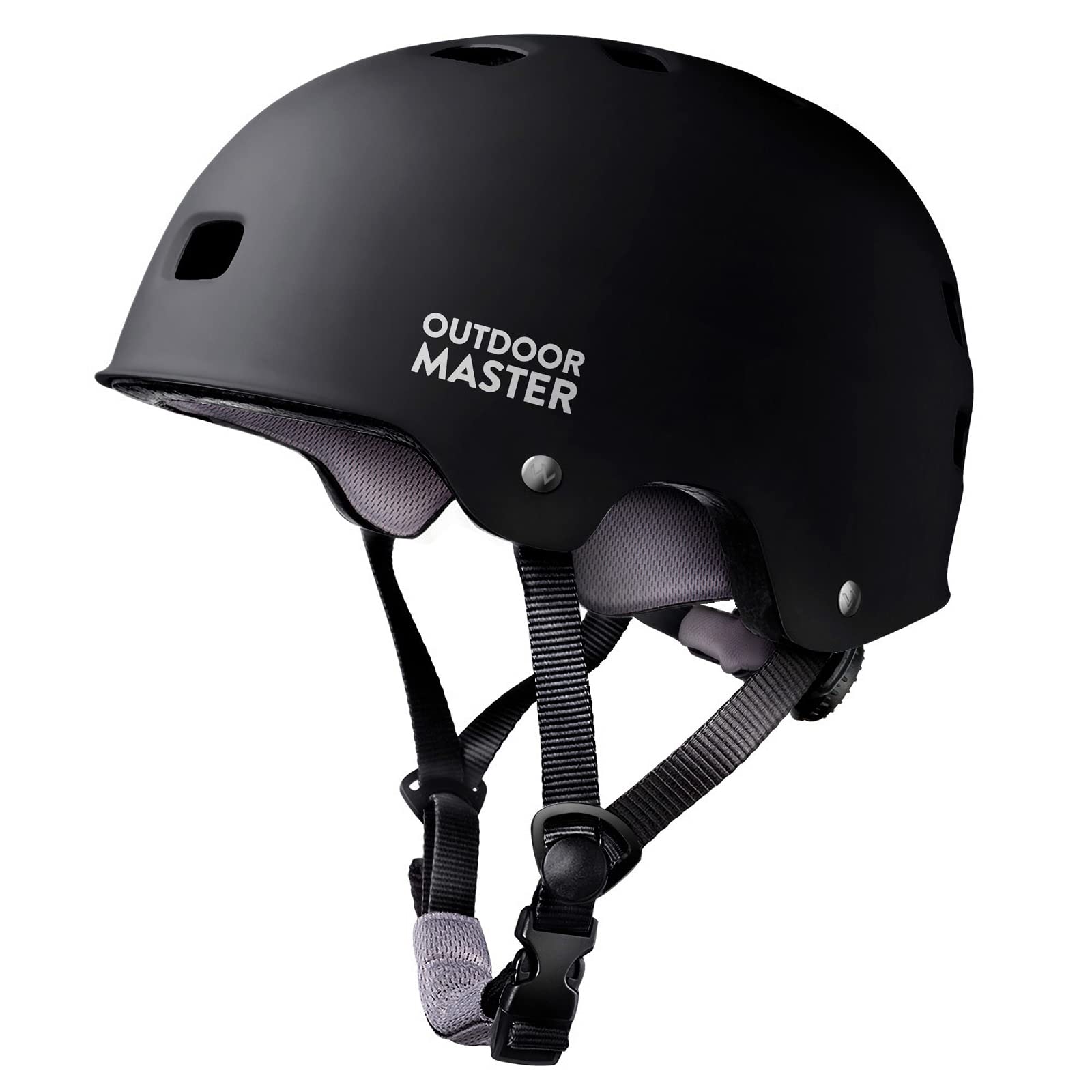 OutdoorMaster Skateboard Cycling Helmet - Two Removable Liners Ventilation Multi-Sport Scooter Roller Skate Inline Skating Rollerblading for Kids, Youth & Adults