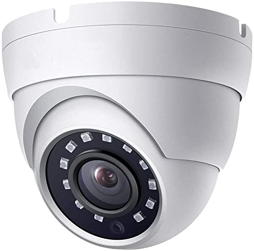 4MP PoE IP Eyeball Outdoor Indoor Mini Eyeball Dome Camera, 2.8mm Wide Angle, H.265, IP66 Weatherproof, Compatible with Onvif Protocal, Hikvision, Dahua, Uniview NVR and Blue Iris