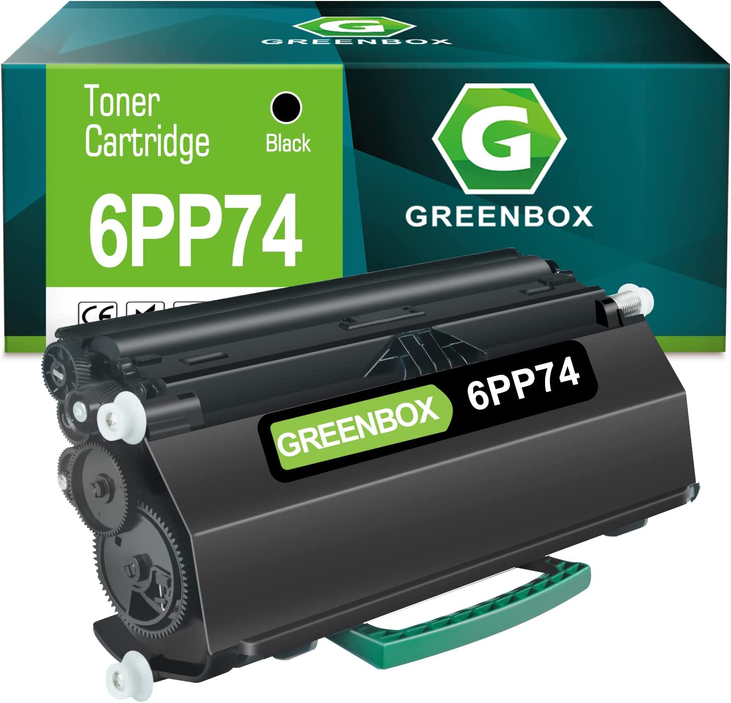         GREENBOX Compatible 3333DN Toner Cartridge Replacement for Dell 6PP74, 14,000 Pages High Yield for 3333dn 3335dn Printers (1 Pack, Black)       