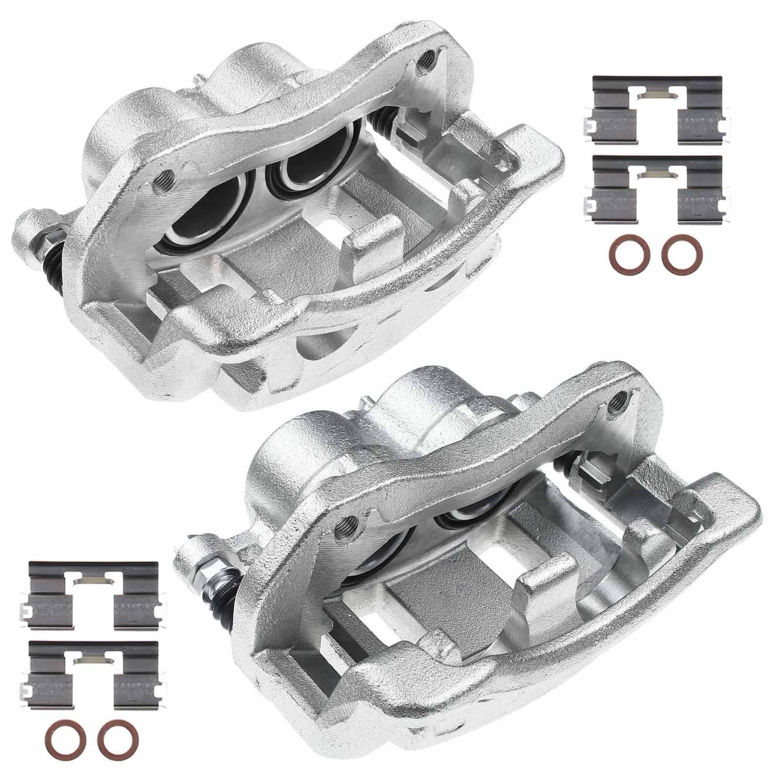 A-Premium Disc Brake Caliper with Bracket Compatible with Hyundai Santa Fe 2013-2019 Santa Fe XL 2013-2019 Santa Fe Sport 2017-2018 Front Side 2-PC Set