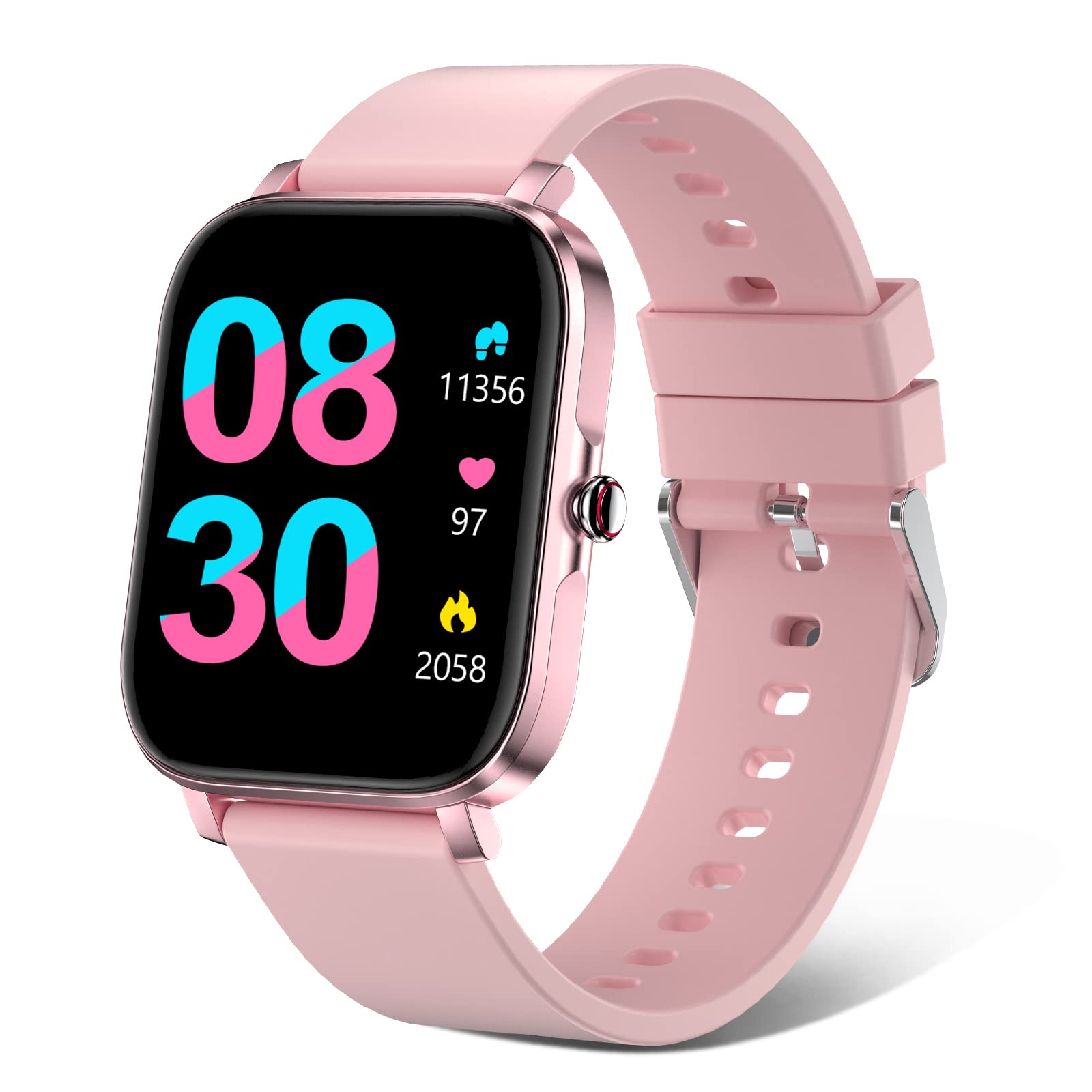 Choiknbo Smart Watch, Fitness Tracker Watch for Android/ iOS Phones, Activity Trackers and Smartwatches with Heart Rate Monitor, Step Counter, Waterproof Smart Watches for Women